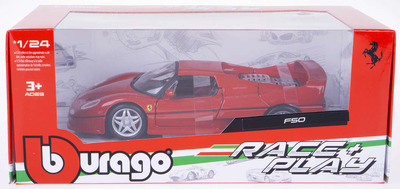 Samochód Bburago Ferrari F50 Red 1:24 (4893993260102)