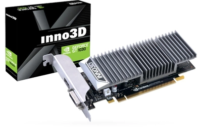 Karta graficzna INNO3D PCI-Ex GeForce GT 1030 2GB GDDR5 (64bit) (1227/6000) (DVI, HDMI) (N1030-1SDV-E5BL)
