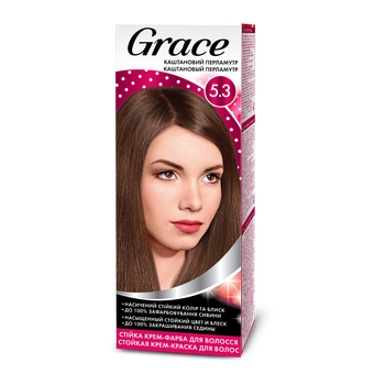 Стійка крем-фарба для волосся Grace Каштановий перламутр 5.3 120 мл (1960551315)