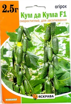 Семена огурец Кум да кума F1 (пучковой) Яскрава 2,5 г