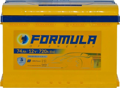 АКБ 74-А/Ч (Formula) Professional (R+) 720A (278х175х190мм.)