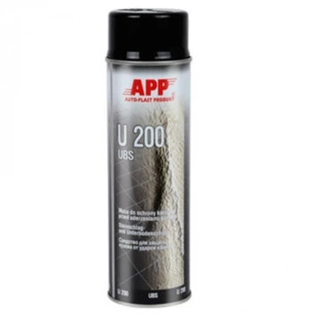 Антигравий аерозоль APP U200 UBS, черный, 500ml