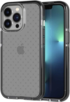 Противоударный силиконовый чехол Tech21 Evo Check для Iphone 13 Pro (6.1") Smokey Black T21-9192