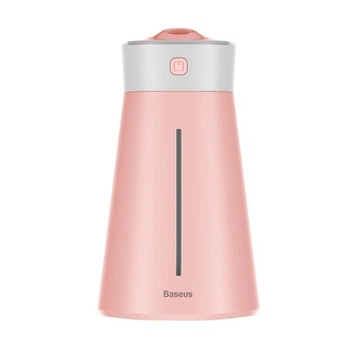 Зволожувач та ароматизатор повітря Baseus Slim Waist Humidifier 380 мл з функцією нічника і портативного вентилятора (DHMY-B04) Рожевий