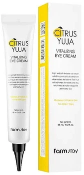 Освіжаючий крем для області навколо очей з екстрактом Юдзу - FarmStay Citrus Yuja Vitalizing Eye Cream 45ml