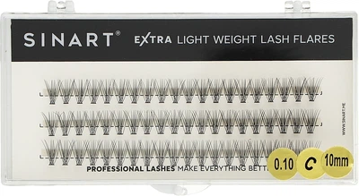 Пучковые ресницы, 10 мм - Sinart Eye Lashes Pro 10D Пучковые ресницы, 10 мм (1055399-0-2)