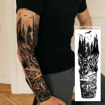 Тату-рукав "Лес" - Tattooshka Тату-рукав "Лес" (1шт) (1050964-0-2)