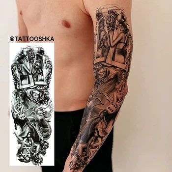 Тату-рукав "Азарт" - Tattooshka Тату-рукав "Азарт" (1шт) (1050959-0-2)