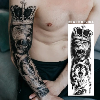 Тату-рукав "Царь зверей" - Tattooshka Тату-рукав "Царь зверей" (1шт) (1050962-0-2)