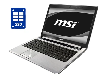 Ноутбук MSI CR640 / 15.6" (1366x768) TN / Intel Core i3-2330M (2 (4) ядра по 2.2 GHz) / 8 GB DDR3 / 240 GB SSD / Intel HD Graphics 3000 / WebCam / DVD-ROM / Win 10 Pro б/у