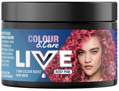 Maska do włosów Schwarzkopf Live Colour&Care 5 minutowa koloryzująca i pielęgnująca Rosy Pink 150 ml (90443961)