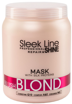 Maska Stapiz Sleek Line Blush Blond Mask z jedwabiem do włosów blond 1000 ml (5906874553091)