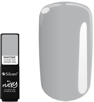 Гель-лак для нігтів Silcare Flexy Hybrid Gel Pantone 21/2 Ultimate Gray 4.5 г (5902560546286)