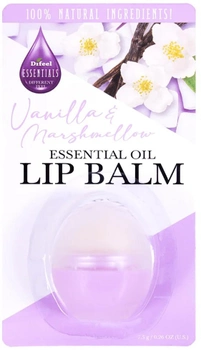 Бальзам для губ Difeel Essential Oil Lip Balm натуральний Ваніль і Маршмеллоу 7.5 г (711716366051)