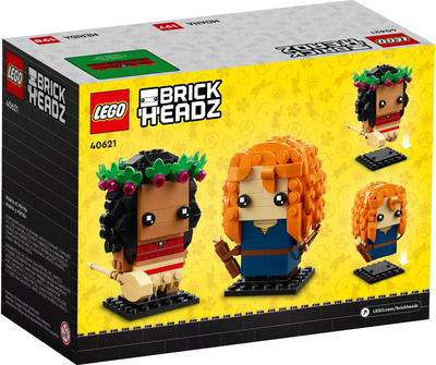 Конструктор LEGO BrickHeadz Ваяна та Меріда 410 деталей (40621)