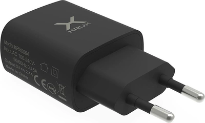 Мережевий зарядний пристрій Krux 2 × USB 2.4 A 12 Вт (KRX0064)