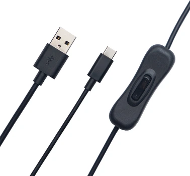 Кабель живлення з вимикачем OBSBOT USB-A - USB-C Чорний (OBSBOT-CABLE)