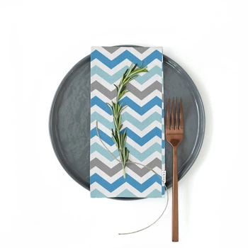Салфетки Cosas GREY BLUE ZIGZAG 30х30 2 шт (4822052066928)