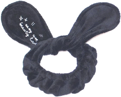 Opaska do włosów Dr. Mola Bunny Ears kosmetyczna Czarna (5903332902347)