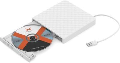 Zewnętrzny napęd optyczny Krux Portable Drive White (KRX0123)