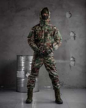 Тактический теплый военный комплект Jaker ( Куртка + Штаны ), Камуфляж: Мультикам, Размер: M