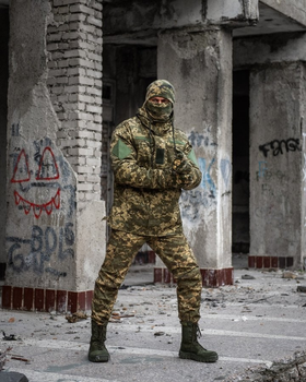 Тактичний зимовий військовий комплект Favkes ( Куртка + Штані ), Камуфляж: Піксель, Розмір: XXL