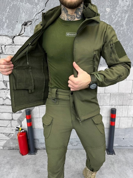 Тактический зимний военный комплект Tinker ( Куртка + Штаны ), Камуфляж: Олива, Размер: S