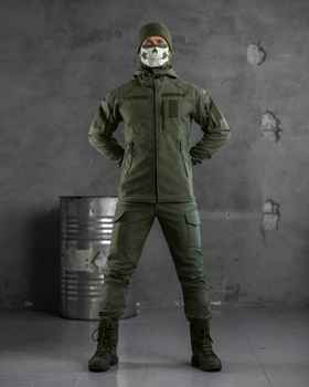 Тактичний зимовий теплий військовий комплект Mistx ( Куртка + Штани ), Камуфляж: Олива, Розмір: XXL