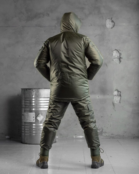 Тактический зимний теплый военный комплект SnowStorm ( Куртка + Штаны ), Камуфляж: Олива, Размер: L