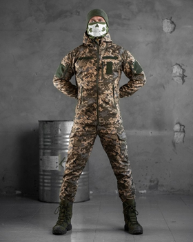 Тактичний зимовий теплий військовий комплект Masterka ( Куртка + Штани ), Камуфляж: Піксель, Розмір: XL