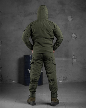 Тактический зимний теплый военный комплект Fastpos ( Куртка + Штаны ), Камуфляж: Олива, Размер: XXL