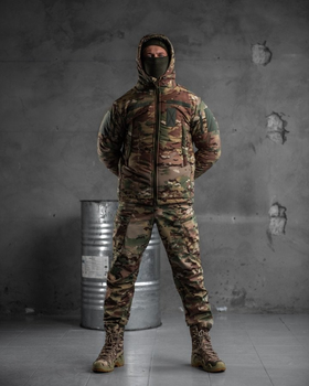 Тактический зимний теплый военный комплект Klinz ( Бушлат + Куртка + Штаны ), Камуфляж: Мультикам, Размер: L