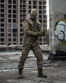 Тактичний зимовий теплий військовий комплект Artan ( Куртка + Штани ), Камуфляж: Мультикам, Розмір: XL