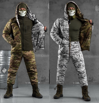 Тактический зимний теплый военный комплект Wolfware ( Куртка + Штаны ), Камуфляж: Мультикам, Размер: M
