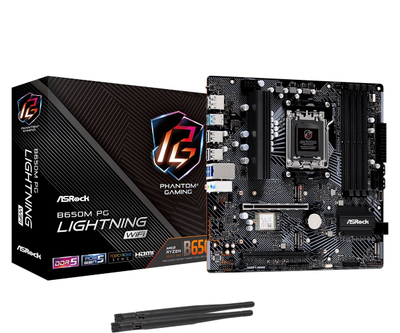 Материнская плата ASRock b650m pg Lightning WiFi Socket am5