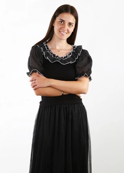 Блуза Style XS Чорно-білий (OK-R5055-Black-and-white)