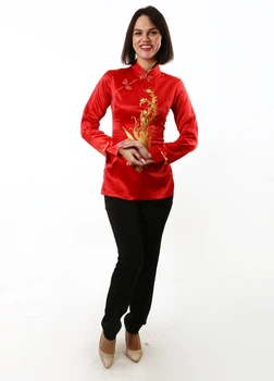 Блуза жіноча Jiarifeng L Червоний (PVM-148932-Red)
