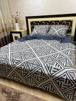 Комплект постельного белья Soft полуторный кубики 150х215 см