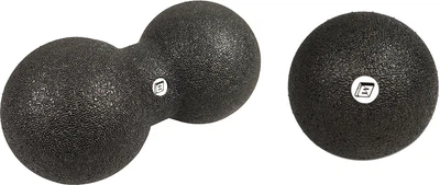 Набір М'яч для масажу і МФР EasyFit DuoBall EF-2001 16х8 см Чорний + М'яч EasyFit EPP EF-2004 8 см (56000745-56001784)