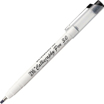 Ручка для каллиграфиии Kuretake Zig Calligraphy Pen Square Tip черная 3.0мм