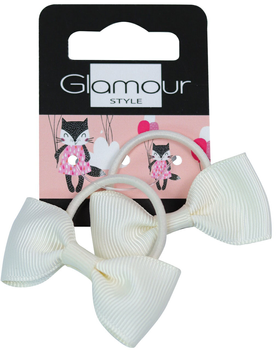 Набір шпильок для волосся Glamour Kids з кремовим каркаде 2 шт (5902704171701)