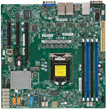 Материнська плата Supermicro MBD-X11SSH-LN4F-O (s1151, Intel C236, PCI-Ex16)