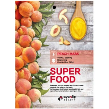 Тканевая маска для лица с персиком Eyenlip Super Food Peach Mask 23 мл (8809555251644)