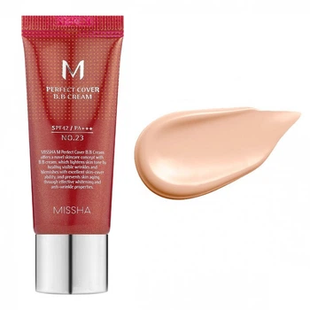 BB крем з ідеальним покриттям Missha M Perfect Cover BB Cream SPF42/PA+++ 23 Natural Beige 20 мл (8809581487963)