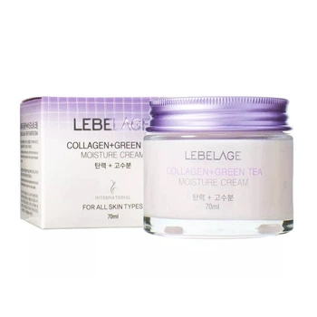 Крем для лица с коллагеном и зеленым чаем Lebelage Collagen+Green Tea Moisture Cream, 70 мл (8809317111773)
