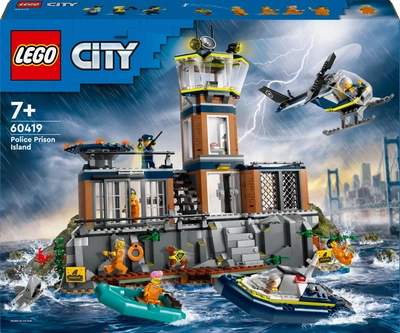Zestaw klocków Lego City Policja z Więziennej Wyspy 980 części (60419)