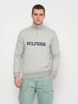 Толстовка на молнии мужская Tommy Hilfiger 11187.3 L (48) Серая (2000000001463)
