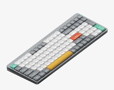 Беспроводная механическая клавиатура NuPhy Air96 V2 / Moss switch (tactile, 60g) / Color - Lunar Gray / Hot-Swappable, RGB, ANSI US