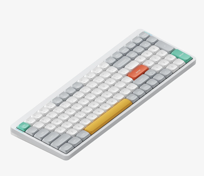 Беспроводная механическая клавиатура NuPhy Air96 V2 / Gateron Low-profile Brown 2.0 / Color - Ionic White / Hot-Swappable, RGB, ANSI US