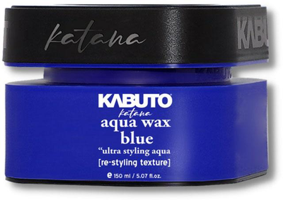 Wosk Kabuto Katana Aqua Wax Blue Ultra Styling średnio utrwalający wodny 150 ml (8683372110564)